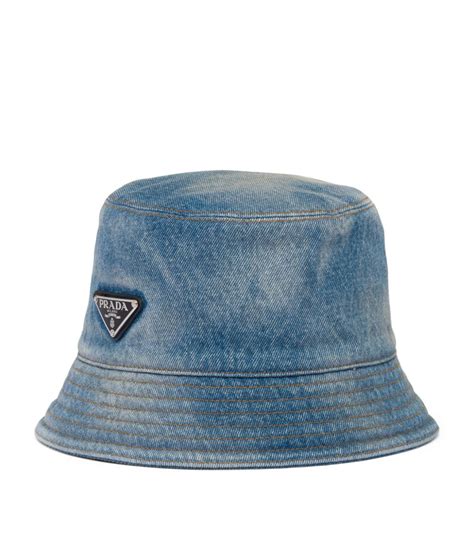 designer denim bucket hat.